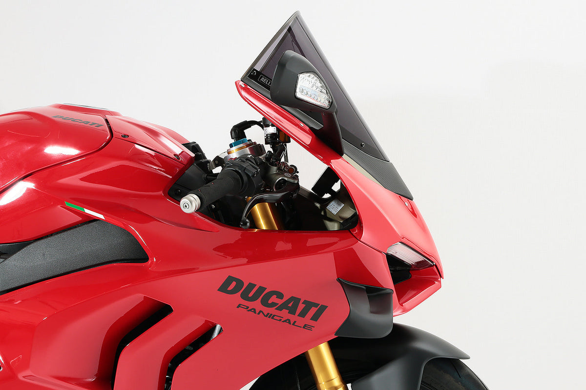 AELLA DUCATI PanigaleV4 2020-2023 アエラ ドライカーボンハイスクリーン:スモーク/クリア パニガーレV4/V4R ドゥカティ AS-004-00-04
