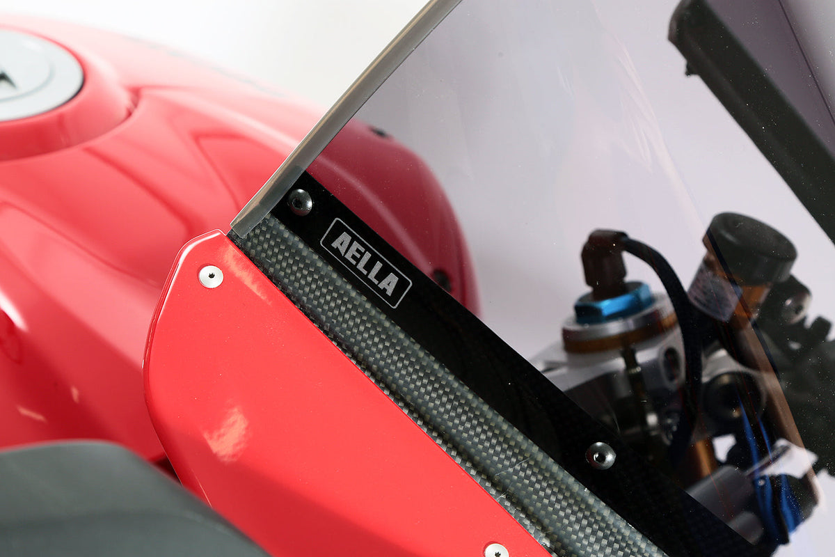 AELLA DUCATI PanigaleV4 2020-2023 アエラ ドライカーボンハイスクリーン:スモーク/クリア パニガーレV4/V4R ドゥカティ AS-004-00-04