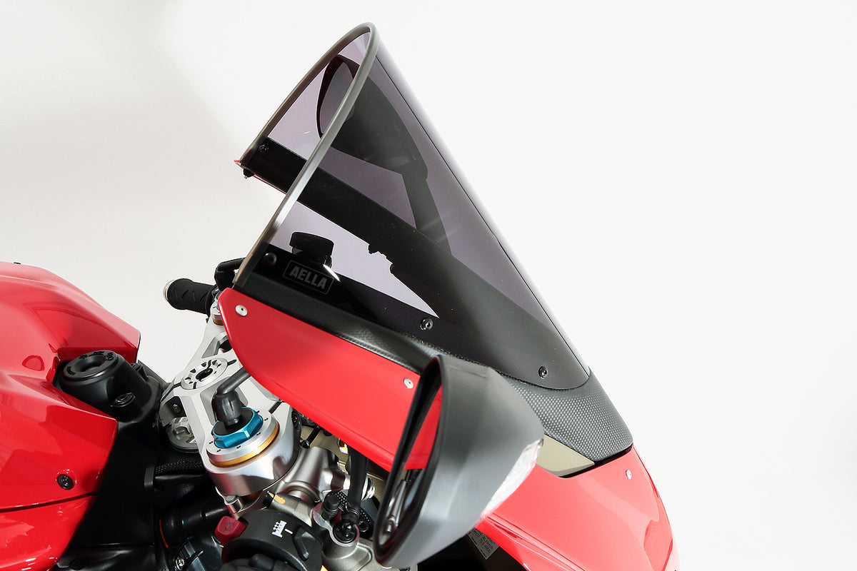 AELLA DUCATI PanigaleV4 2020-2023 アエラ ドライカーボンハイスクリーン:スモーク/クリア パニガーレV4/V4R ドゥカティ AS-004-00-04