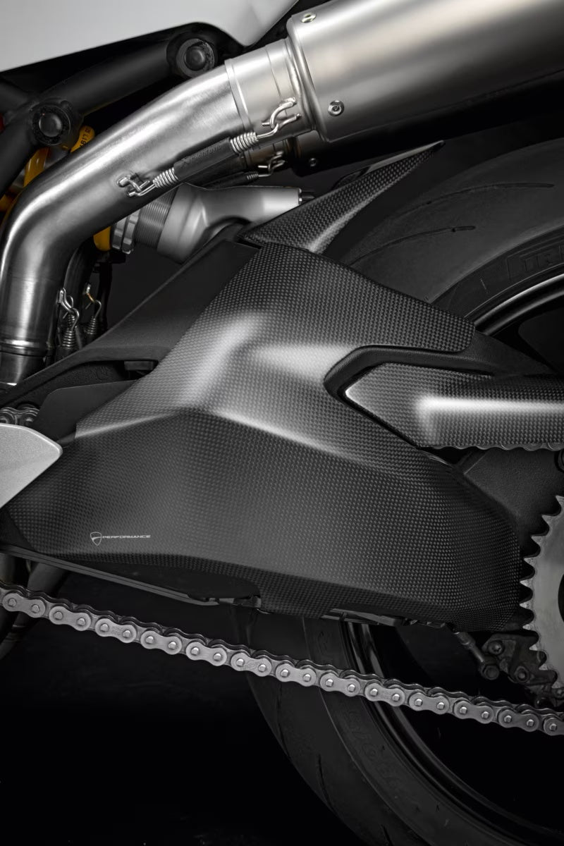 廃盤 DUCATI スーパースポーツ 939 / 950 Monster1200 スイングアーム カーボン カバー ドゥカティ SuperSport DUCATI正規純正品 96980891A