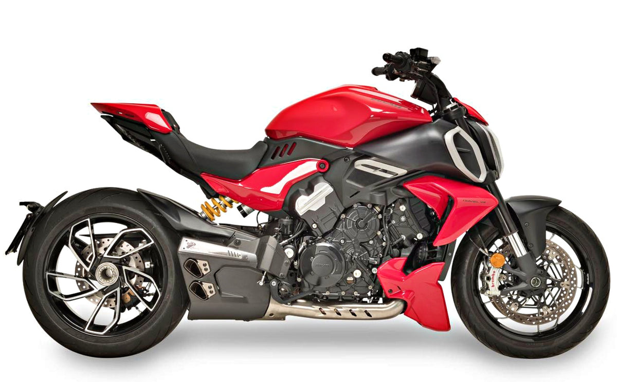 イタリア在庫あり テルミニョーニ DUCATI Diavel V4 レーシングエグゾースト サイレンサー D22209440ITI ドゥカティ ディアベルV4 Termignoni 4Uscite Dragster Edition