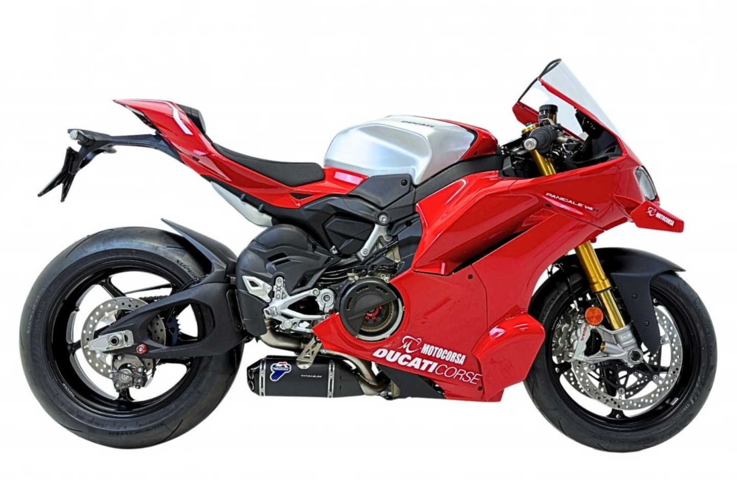 Termignoni Slip-On Exhaust Unit D23509440INA for DUCATI Panigale V4 2025-2026, available in Italy.