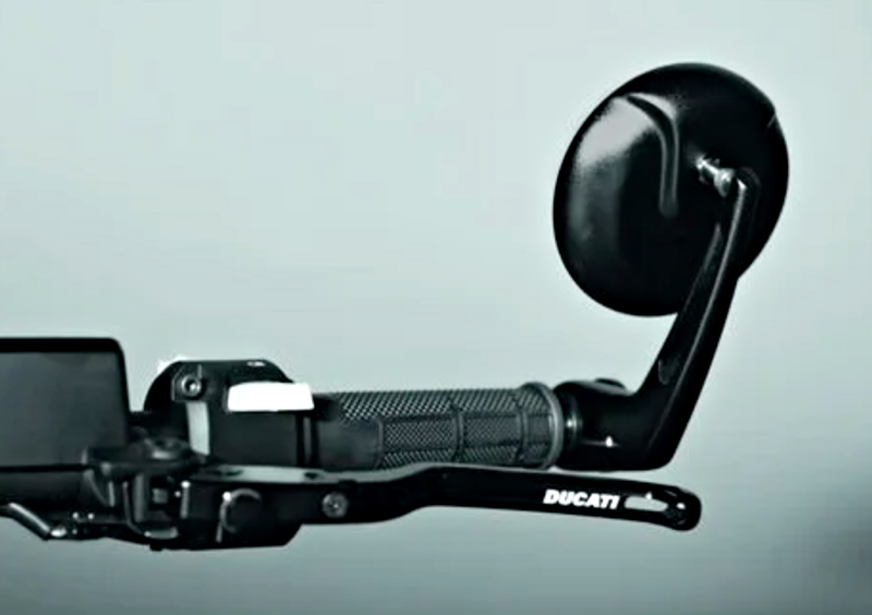 DUCATI Handlebar Rear View Mirror Right Left Side Scrambler Ducati Performance Genuine Right 96880811AA / Left 96880821AA Black Bar End Mirror