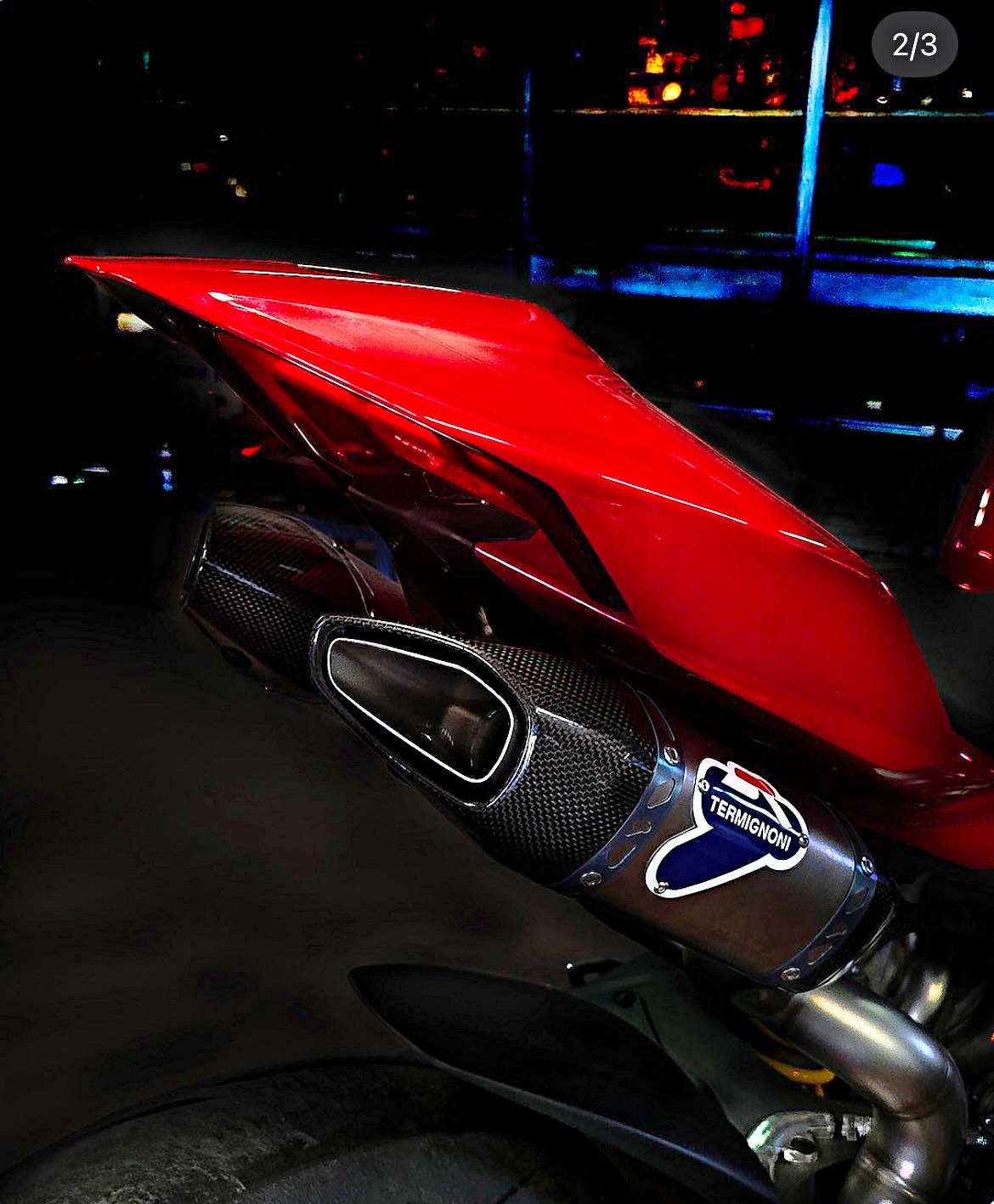 イタリア在庫あり DUCATI 2025 StreetFighterV4 コンプリートエキゾーストユニット D24209400ITC Termignoni D242094