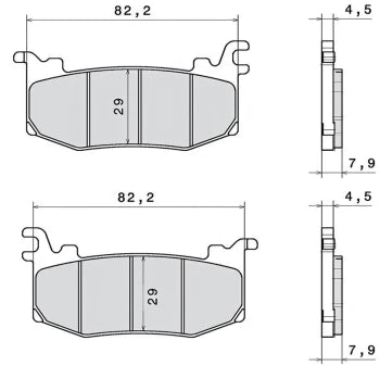 brembo Z04 107.A486.16 DUCATI 2025-2026 Panigale V4 ブレーキパッド レース用 pad 107A48616