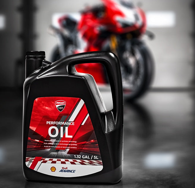 ドゥカティ コルセパフォーマンスオイル 5リットル パニガーレV4R 純正 Ducati Corse Performance Oil powered by Shell for PanigaleV4R 1.32Gal 5L