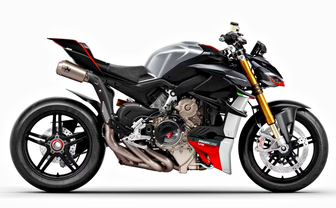 stock in Italy DUCATI Street Fighter V4/V4SP2 Titanium Full Exhaust Akrapovic StreetFighterV4 Akrapovic 96482251AA Ducati DP Genuine