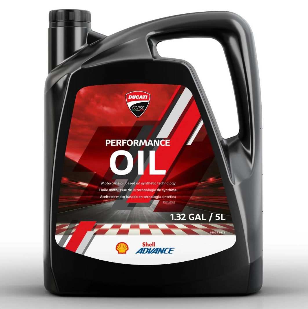 ドゥカティ コルセパフォーマンスオイル 5リットル パニガーレV4R 純正 Ducati Corse Performance Oil powered by Shell for PanigaleV4R 1.32Gal 5L