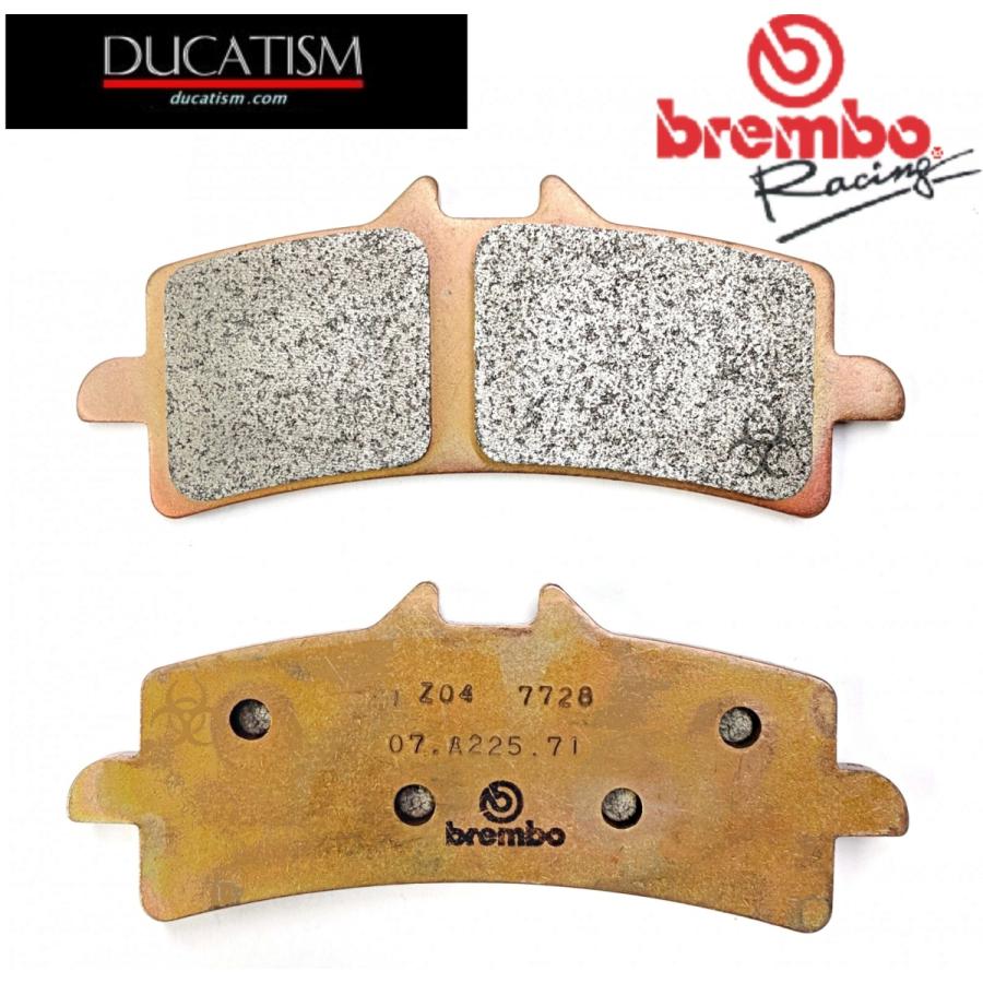 Brembo Z04 107.A486.39 Brake Pads for Panigale V4, Brembo Calipers, Racing Pads 107A48639, Ducati 1299/1199/1098