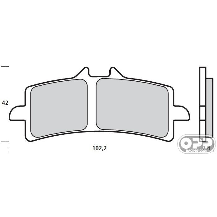 In stock in Japan brembo Z04 107.A486.39 Panigale V4 brake pads Brembo calipers racing pads 107A48639 ducati 1299/1199/1098