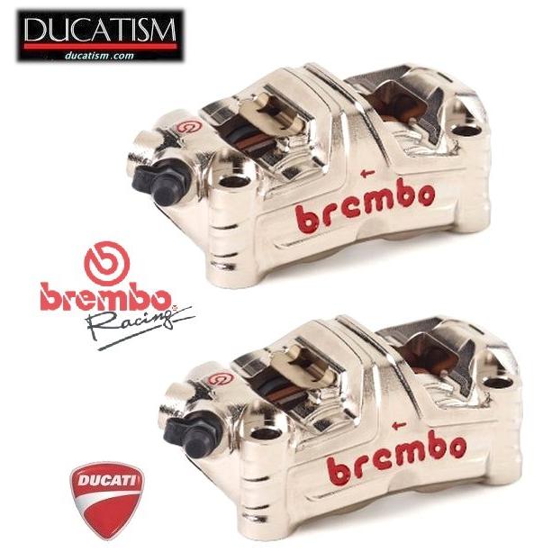 イタリア在庫あり brembo GP4-MS HPラジアル モノブロック CNCキャリパー 左右set ニッケルコート 100mmピッチ 220.D600.10 ブレンボ レーシング DUCATI 220d60010