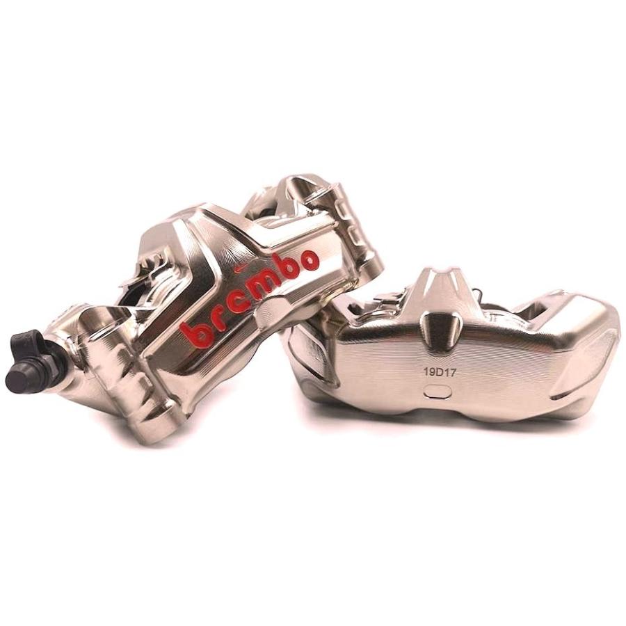 イタリア在庫あり brembo GP4-MS HPラジアル モノブロック CNCキャリパー 左右set ニッケルコート 100mmピッチ 220.D600.10 ブレンボ レーシング DUCATI 220d60010
