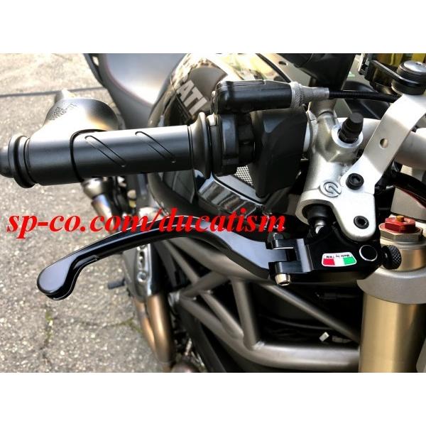 TWM レバー DUCATI PanigaleV4/12991199/1098/999/Monster1100 brembo セミラジアルマスター用 可倒レバー RACING レーシング ブラック
