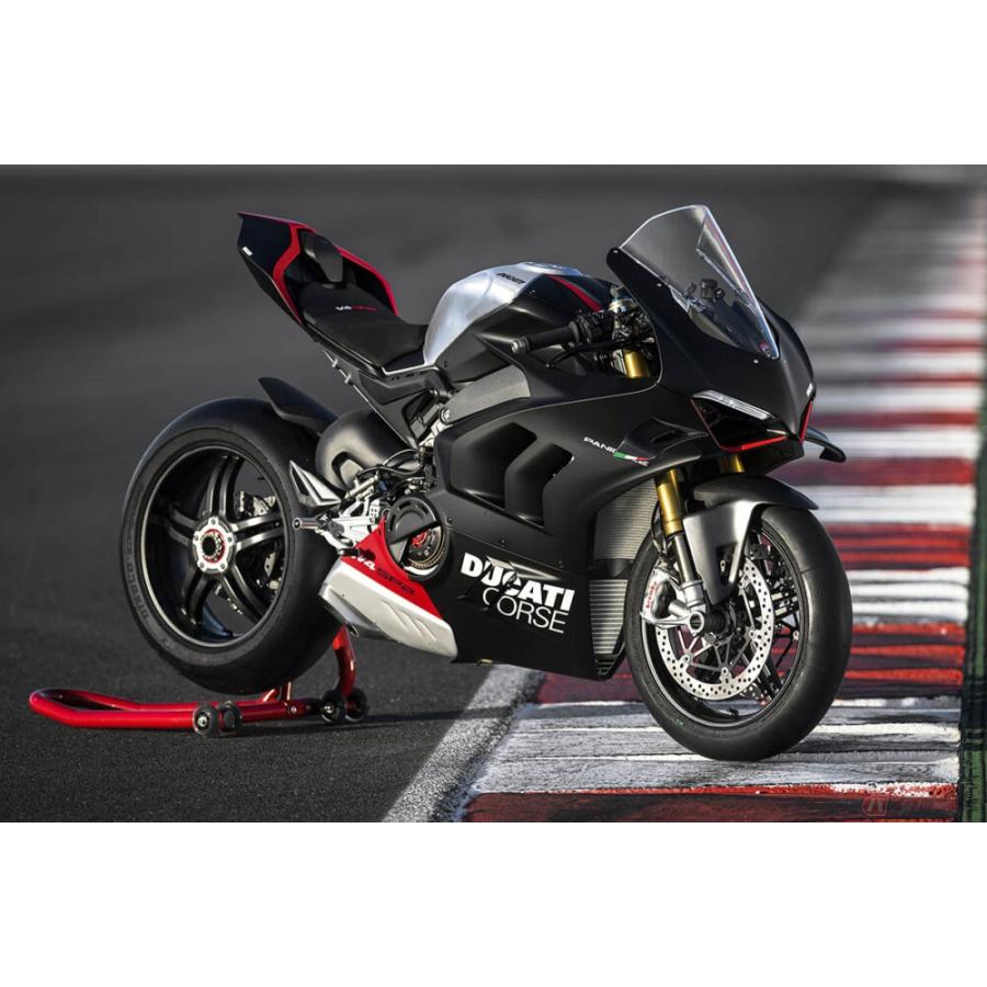 DUCATI Panigale V4SP2 Streetfighter V4 SP2 マットブラック/レッド パッセンジャーシートカバー 純正 ドゥカティ パニガーレ V4SP2 48222451AL