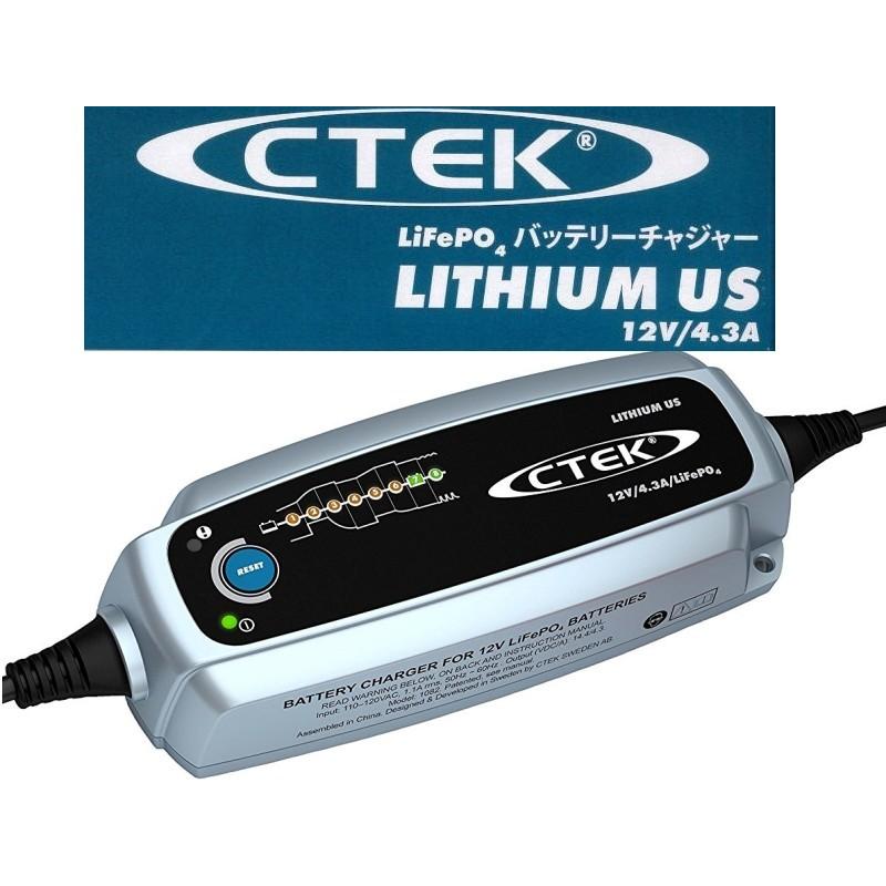 CTEK LITHIUM US 1年保証付 最新 リチウムバッテリーチャージャー&メンテナー 56-926 12V充電器 シーテック 日本語説明書付属