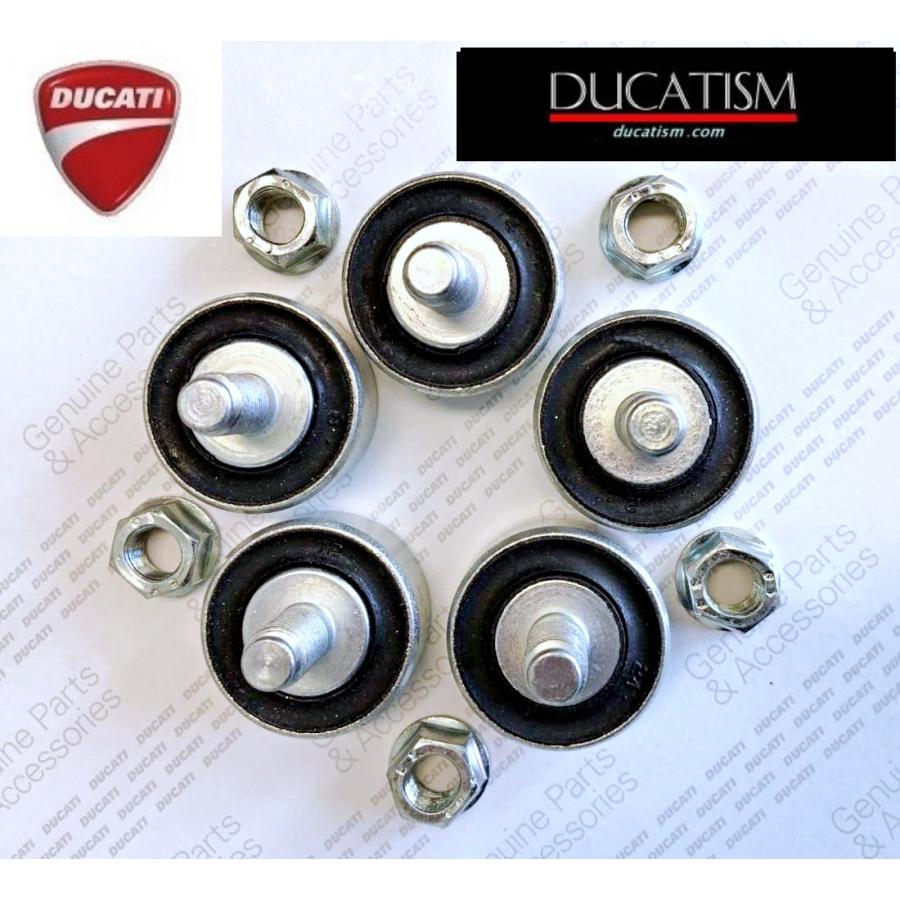 DUCATI Genuine Driven Sprocket Damper Set of 5 Nuts Included for 5 Hole Rear Sprocket Carrier 996/998/916/748/Monster 1100Evo 70090552A