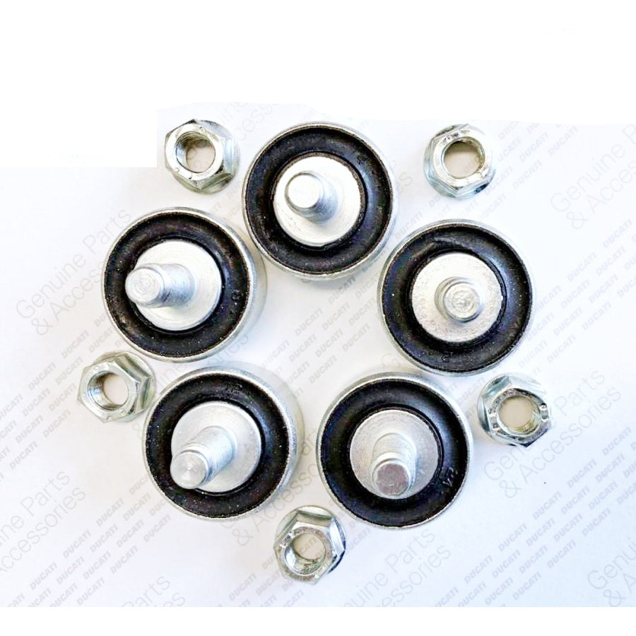 DUCATI Genuine Driven Sprocket Damper Set of 5 Nuts Included for 5 Hole Rear Sprocket Carrier 996/998/916/748/Monster 1100Evo 70090552A