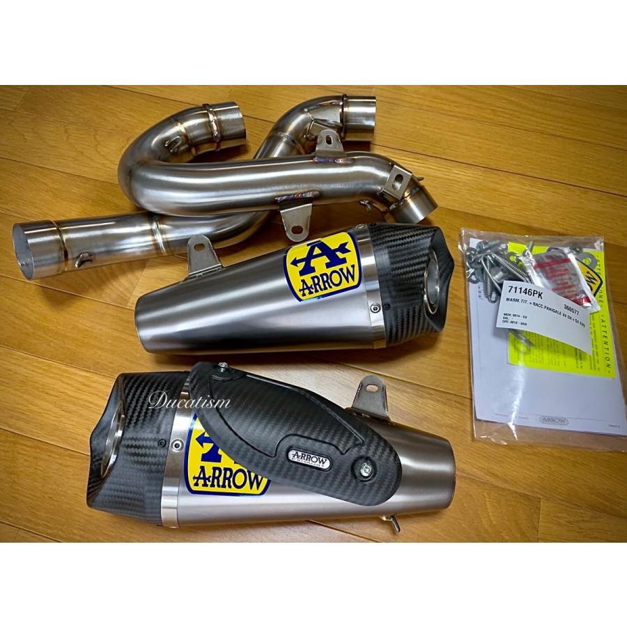 Italy in stock DUCATI PanigaleV4 ARROW Slip-on Silencer Streetfighter V4 Panigale V4 Arrow 71161PK