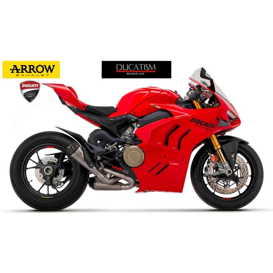 イタリア在庫あり DUCATI パニガーレV4 ARROW フルチタン スリップオンサイレンサー PanigaleV4 ストリートファイターV4 アロー 71162PK