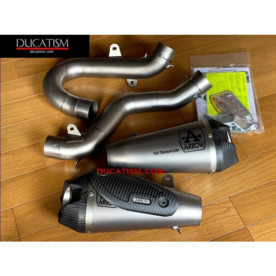 イタリア在庫あり DUCATI パニガーレV4 ARROW フルチタン スリップオンサイレンサー PanigaleV4 ストリートファイターV4 アロー 71162PK