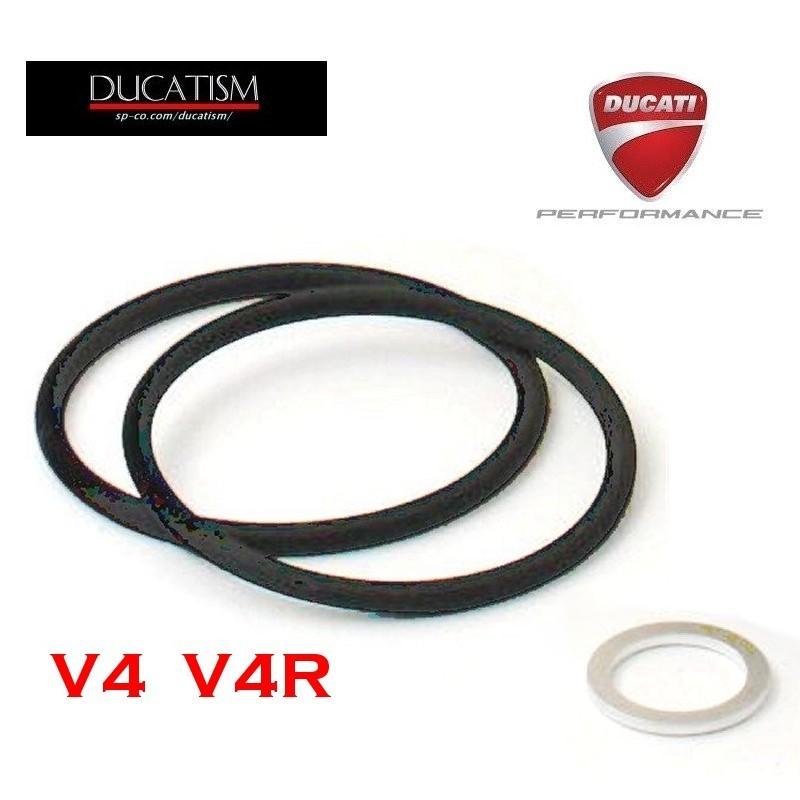 In stock DUCATI genuine Panigale V4/V4R oil filter 2 genuine O-rings + genuine drain washer set 88650761A + 85250541A PanigaleV4