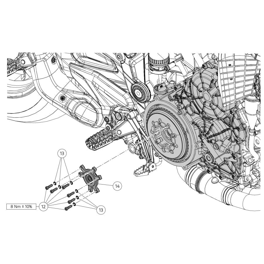 In stock in Italy: DUCATI MultiStrada V4 / Diavel V4 Dry Slipper Clutch Kit 96080061CA 96080061BA STM SBK Evo (Genuine Ducati Performance)