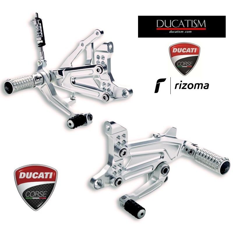 Italy in stock DUCATI CORSE Panigale SuperLeggera V4 aluminum adjustable rider footpegs 96280651AA Ducati Corse Panigale V4 foldable step kit