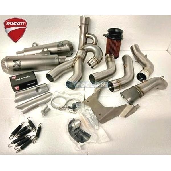 DUCATI スーパースポーツ 939 / 950 2017-2020 コンプリートレーシング エキゾーストマフラー 96481181A 96481182A ドゥカティ アクラポヴィッチ フルエキ SuperSport
