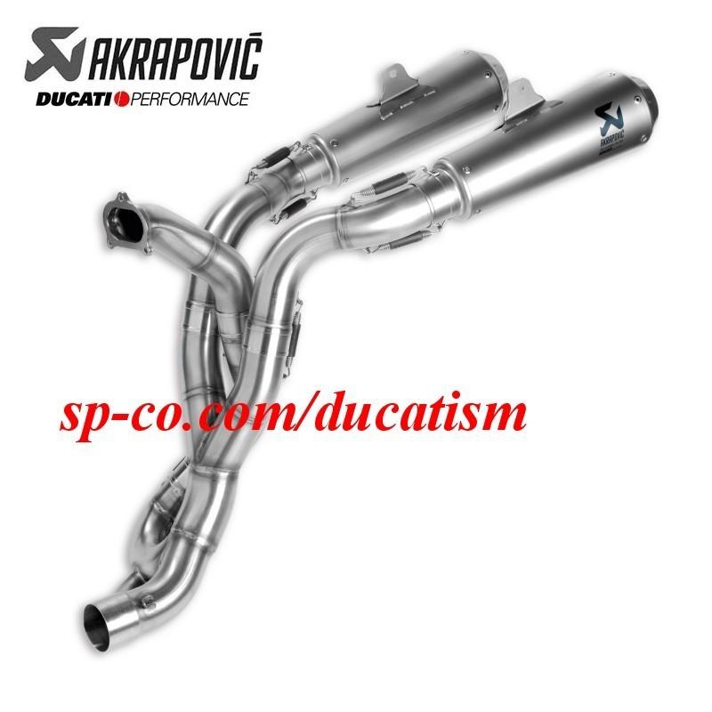 DUCATI スーパースポーツ 939 / 950 2017-2020 コンプリートレーシング エキゾーストマフラー 96481181A 96481182A ドゥカティ アクラポヴィッチ フルエキ SuperSport