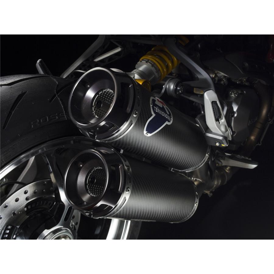 廃盤 Termignoni テルミニョーニ DUCATI Monster1200 2014-2016 スリッ プオン レーシング カーボンサイレンサー 96480311A