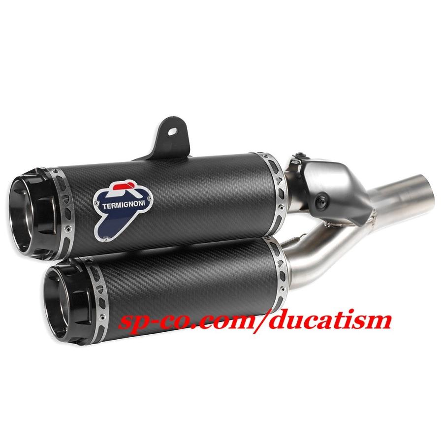 廃盤 Termignoni テルミニョーニ DUCATI Monster1200 2014-2016 スリッ プオン レーシング カーボンサイレンサー 96480311A