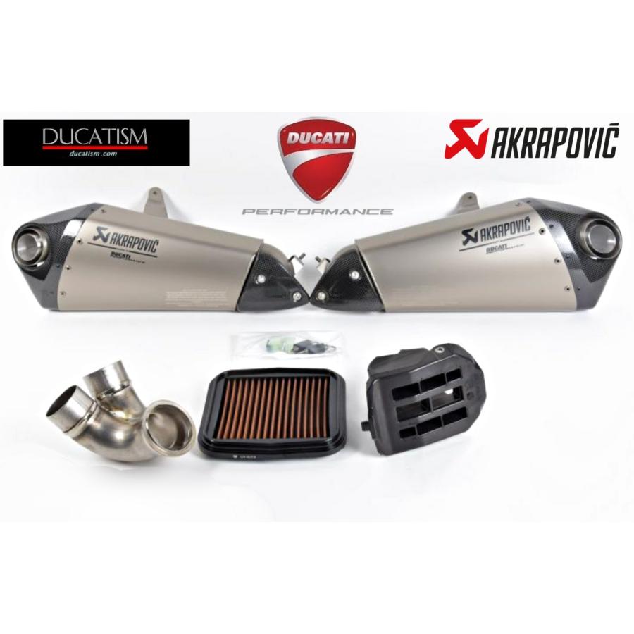 イタリア在庫あり ドゥカティ PanigaleV2 チタン製レーシングサイレンサー 96481732AA DUCATI StreetFighterV2 パニガーレ DP Akrapovic