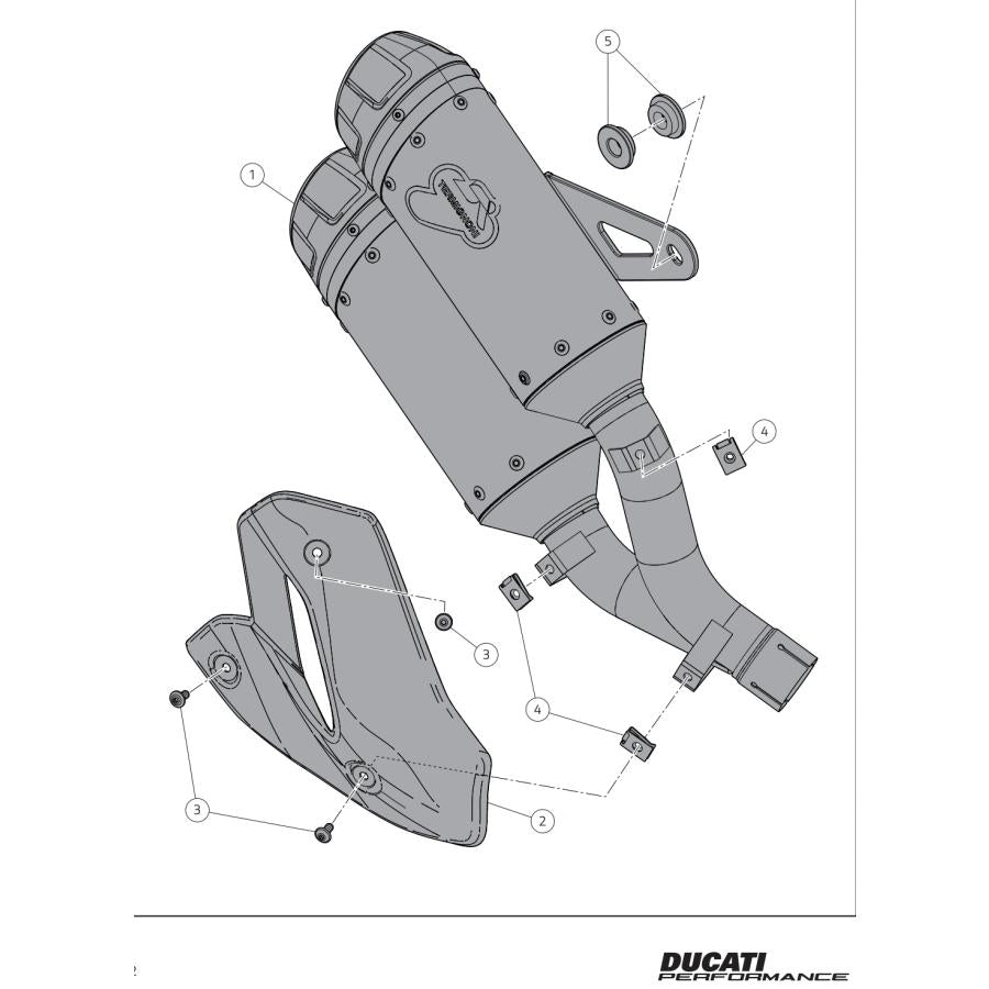 イタリア在庫あり TERMIGNONI テルミニョーニ DUCATI MONSTER 937 950 EU認証サイレンサー 96481834AA 96481835AA