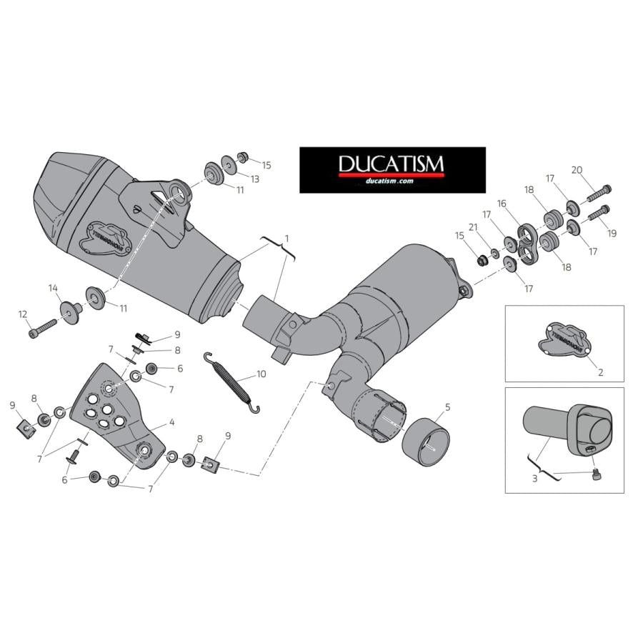 Ducati Scrambler Slip-on Silencer Termignoni Scrambler DUCATI Performance 96480681A Euro4