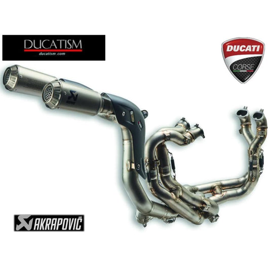 イタリア在庫あり 2022-2024 DUCATI Panigale V4 96482001B Akrapovic チタン フルエキゾースト 96482001A DP純正