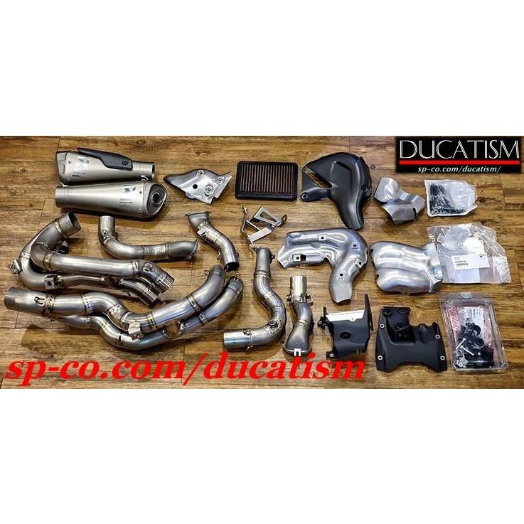 Stock Italy DUCATI Panigale V4 2022-2023 Full Exhaust Akrapovic PanigaleV4 AKRAPOVIC 96482081A Ducati Performance Genuine Product