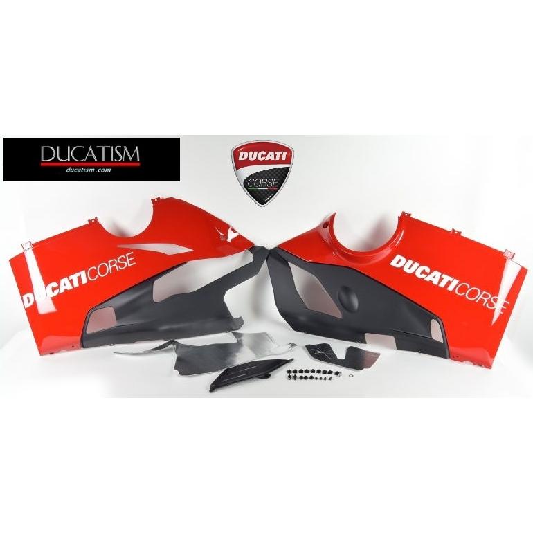 Painted genuine racing lower fairing set for DUCATI Panigale V4R Akrapovic full exhaust slip-on Panigale V4R Ducati 97180654AB
