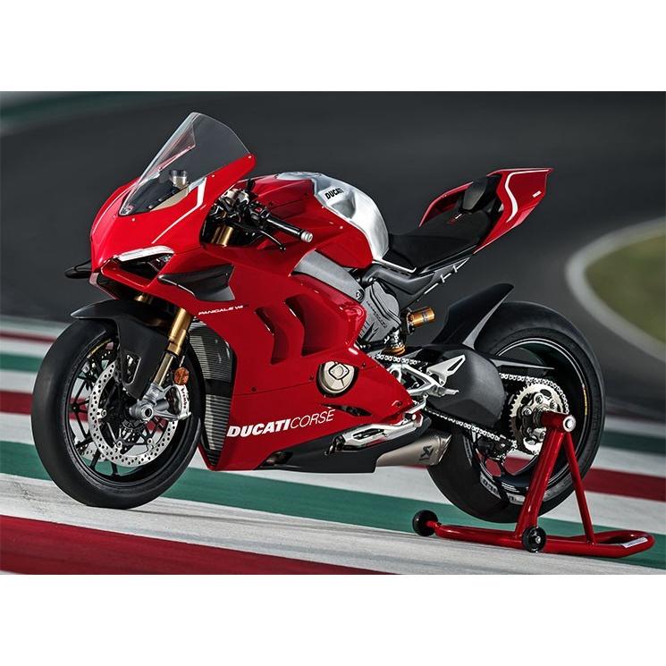 Painted genuine racing lower fairing set for DUCATI Panigale V4R Akrapovic full exhaust slip-on Panigale V4R Ducati 97180654AB