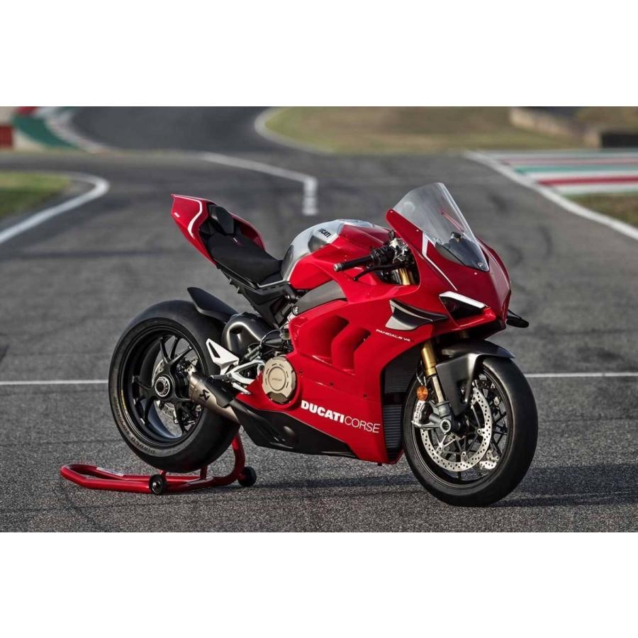 DUCATI パニガーレV4S Corse 用 塗装済 純正レーシング ロアフェアリングset アクラポビッチ フルエキ スリップオン PanigaleV4SCorse ドゥカティ 97180653AC