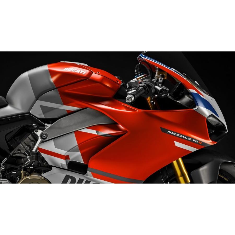 DUCATI パニガーレV4S Corse 用 塗装済 純正レーシング ロアフェアリングset アクラポビッチ フルエキ スリップオン PanigaleV4SCorse ドゥカティ 97180653AC