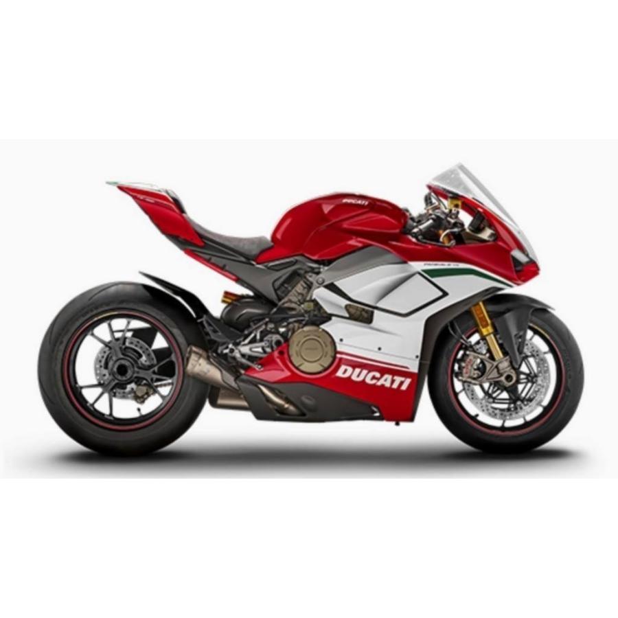 DUCATI パニガーレV4SP用 塗装済 純正レーシング ロアフェアリングset アクラポビッチ フルエキ スリップオン PanigaleV4SP ドゥカティ 97180653AE