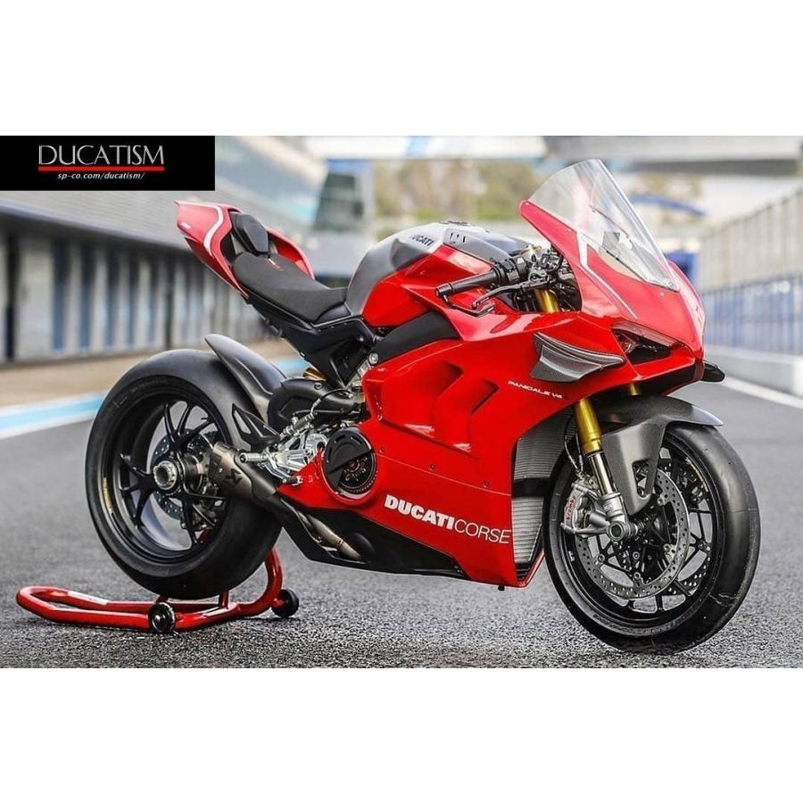 DUCATI PanigaleV4R V4 2020〜2024 +40mm クリア/スモーク 大型ウィンドスクリーン パニガーレV4 ドゥカティ純正品 97180831AA 97180831AB