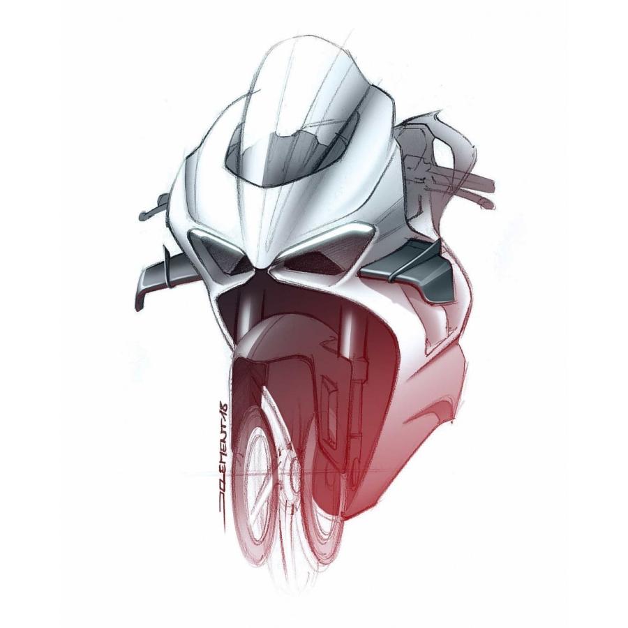 DUCATI パニガーレ V4R プラスチック製 ウィング 左右set Panigale V4/V4S 2020~ 97180841AA ドゥカティ 純正品 96981311AA