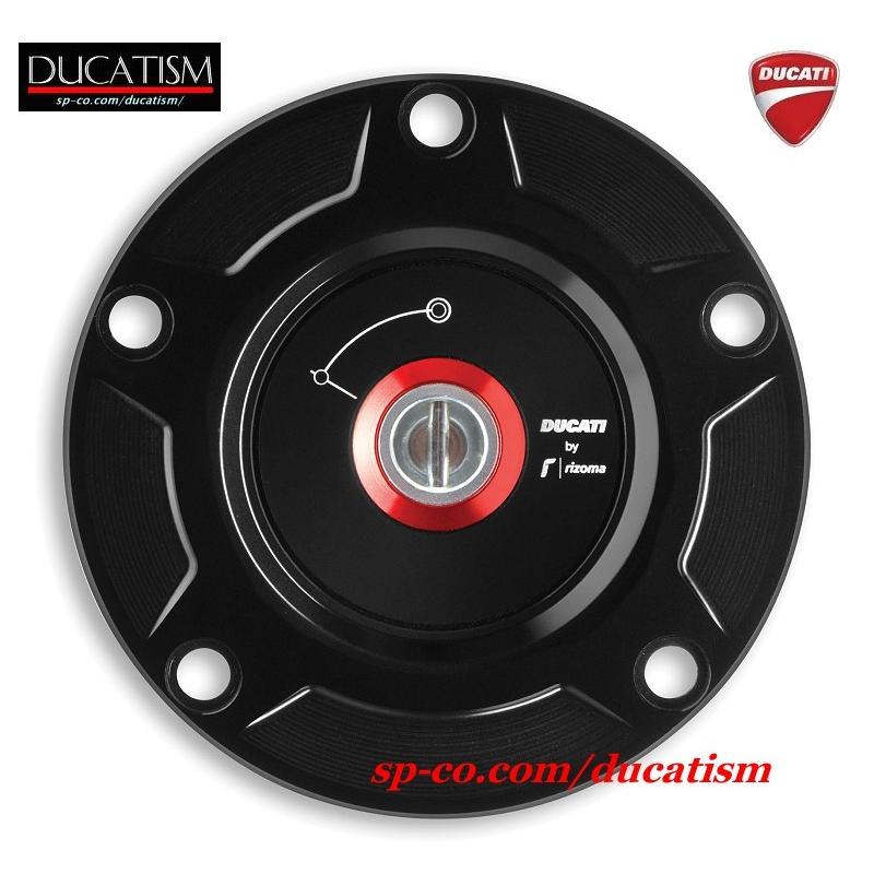 DUCATI Panigale V4/1299/1199 Billet Filler Plug Ducati Genuine Panigale StreetFighterV4 Rizoma Tank Cap 97780051BA Black
