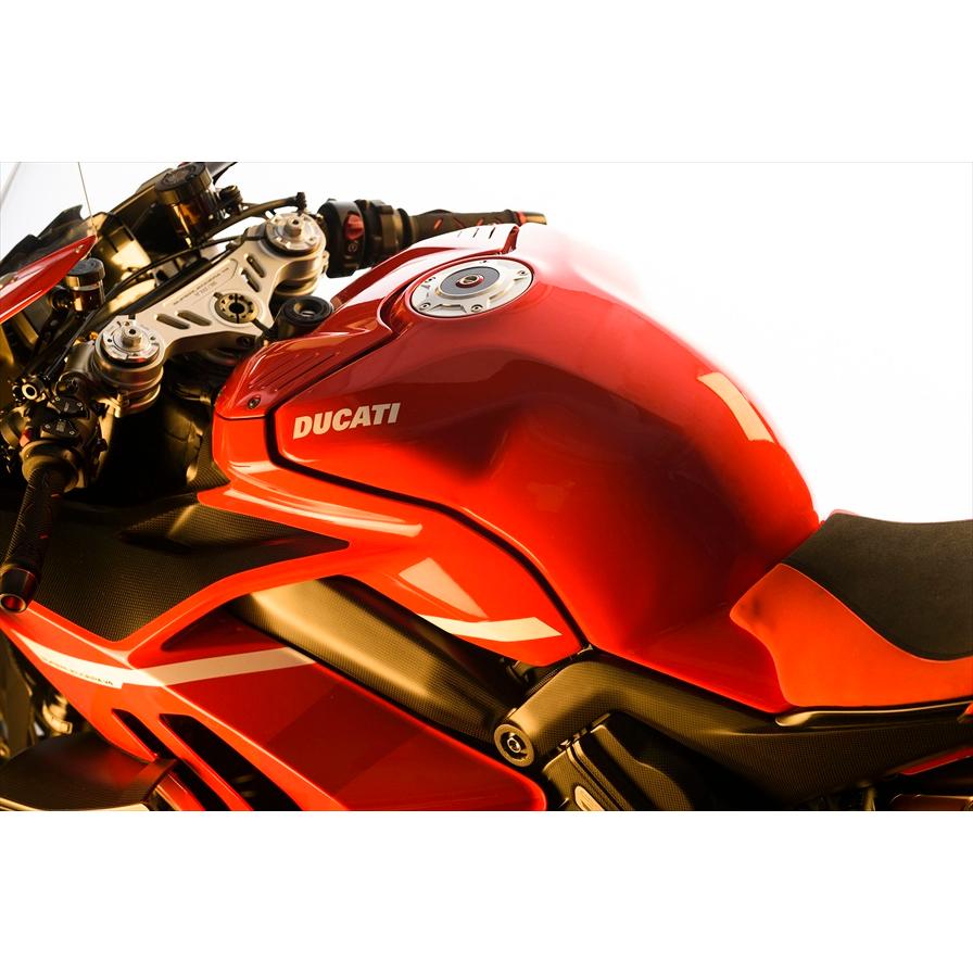 DUCATI Panigale V4/1299/1199 Billet Filler Plug Ducati Genuine Panigale StreetFighterV4 Rizoma Tank Cap 97780051BA Black