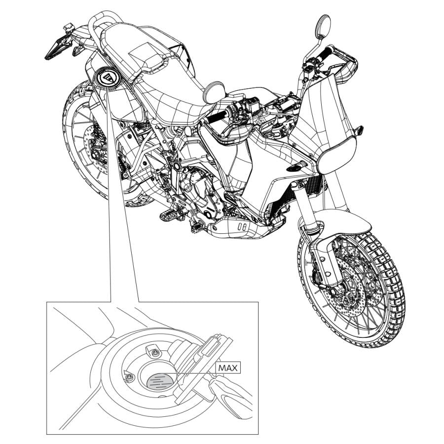 DUCATI DesertX 補助タンク デザートX 2023-2024 Rally ドゥカティ 純正 サブタンク 燃料タンク 97780151AA 97780151AB