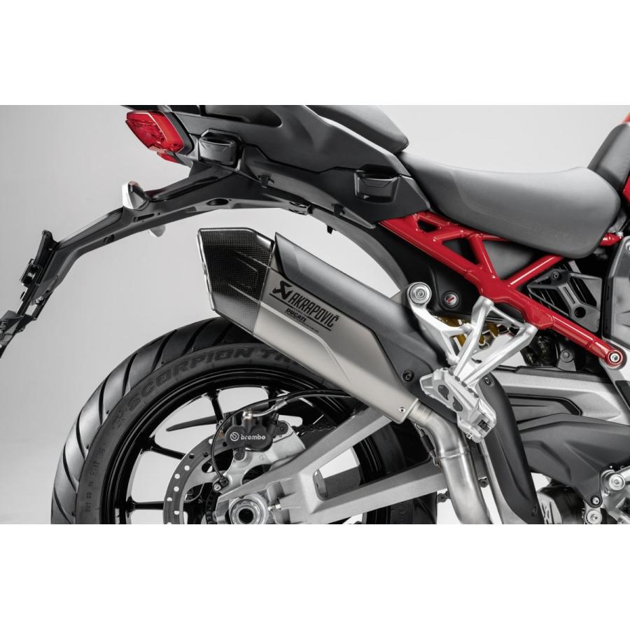 DUCATI ムルティストラーダ V4 チタンカーボンサイレンサー /カーボンフロントマッドガード アクラポヴィッチ MULTISTRADA V4 V4S ドゥカティ 97981043BA 97981044BA