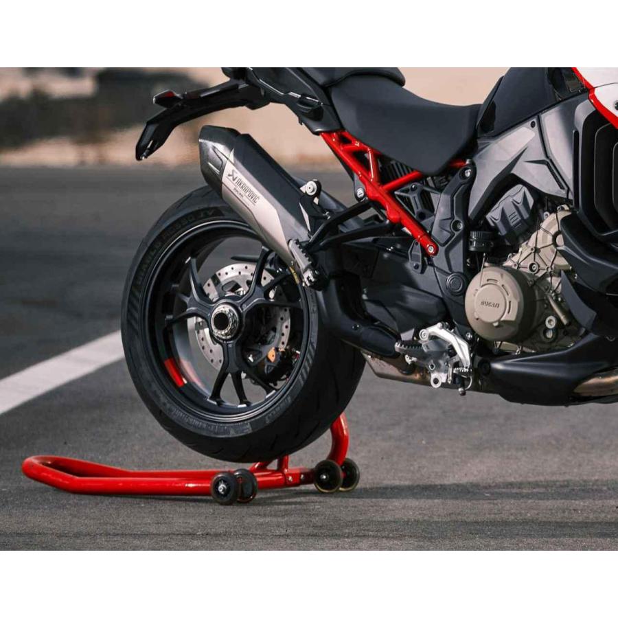 Akrapovic Titanium Carbon Fiber Silencer/Carbon Fiber Front Mudguard for DUCATI MULTISTRADA V4 2025-2026 (97981451BA)