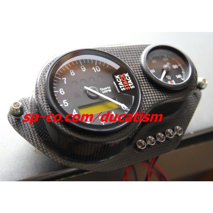 SpeedCarbon 916 996 998 コルサタイプ STACK 80mm/52mm用 ドライカーボン メーター パネル CM COMPOSIT