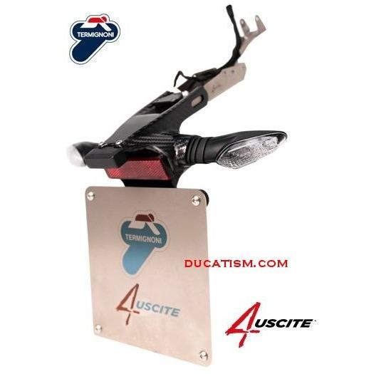イタリア在庫あり テルミニョーニ パニガーレV4 D182PT カーボンナンバーホルダー DUCATI PanigaleV4 V4Rイタリア Termignoni 純正品